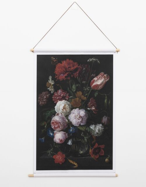 Textielposter Stilleven met Bloemen – Wanddoek
