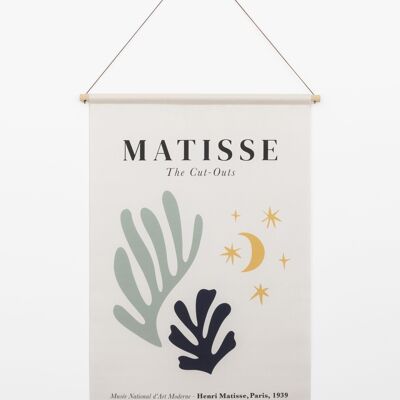 Póster textil Matisse (Hojas y estrellas) - Paño de pared