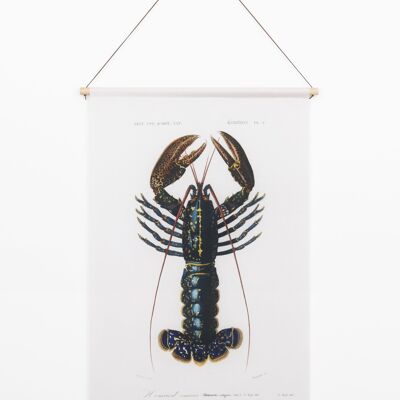 Textilposter Vintage Lobster – Wandtuch