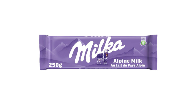 Milka Alpine Milk Chocolate Bar 250g