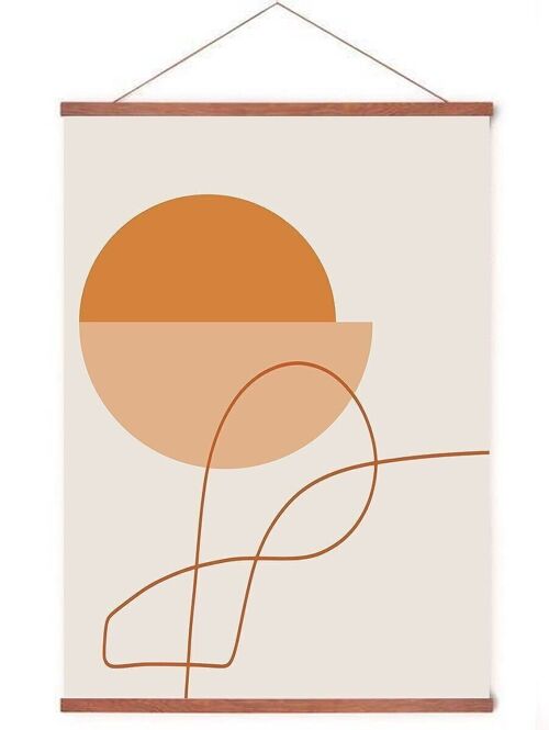Poster in poster hanger - Abstract Geometry No. 3