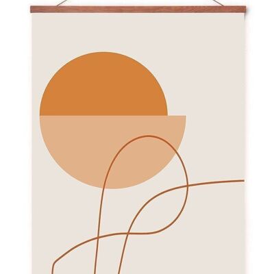 Poster in poster hanger - Abstract Geometry No. 3
