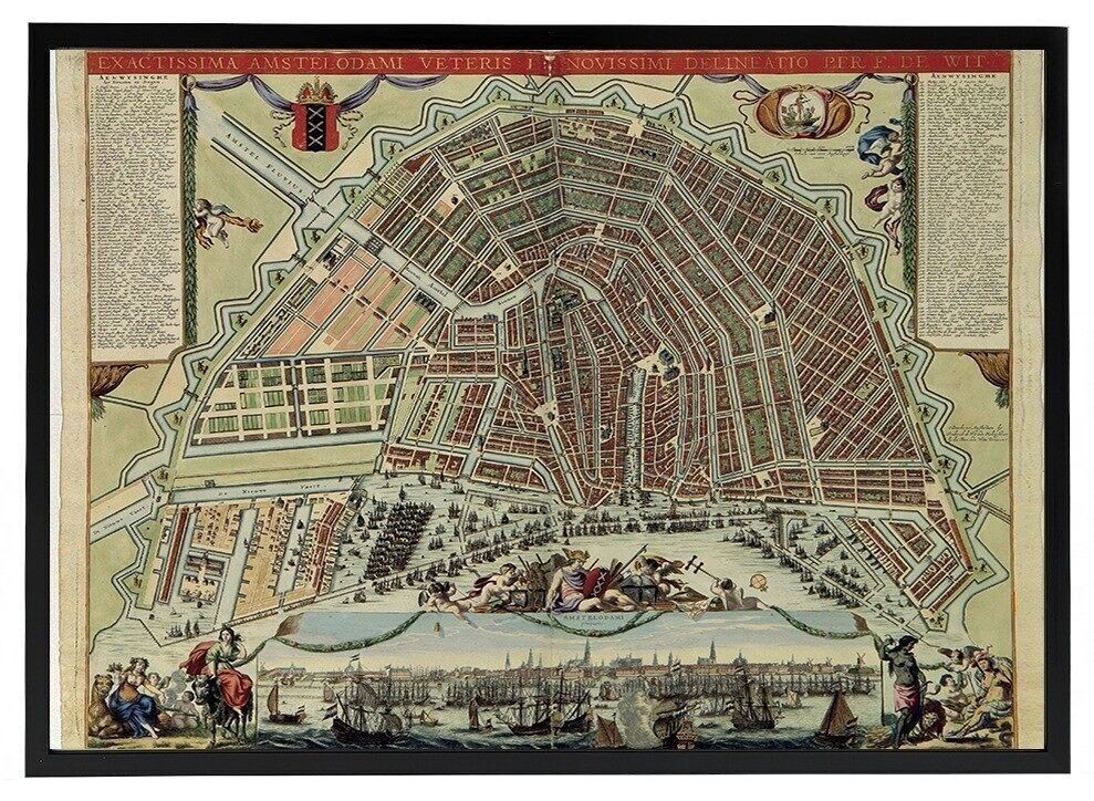 Affiche dans le cadre amsterdam