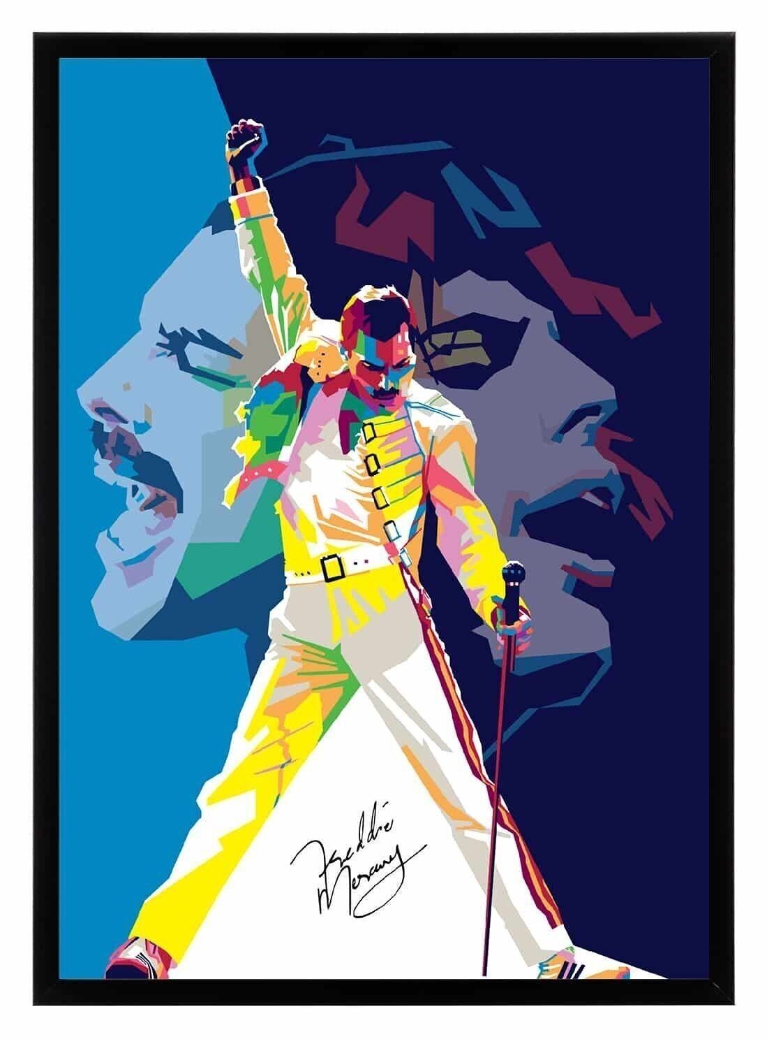 Affiche encadrée Freddie Mercury