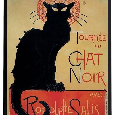 Framed Poster Chat Noir