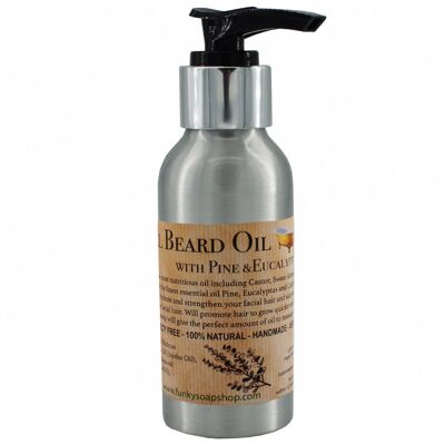 Aceite de barba natural con pino y eucalipto, 100 ml