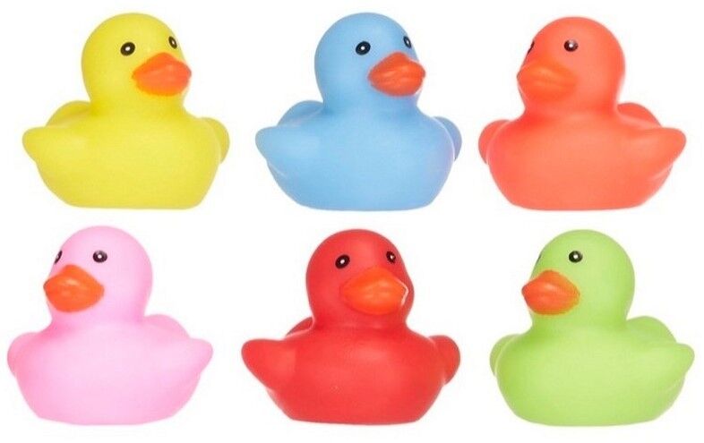 Canards miniatures assortis, lot de 6, 4 cm