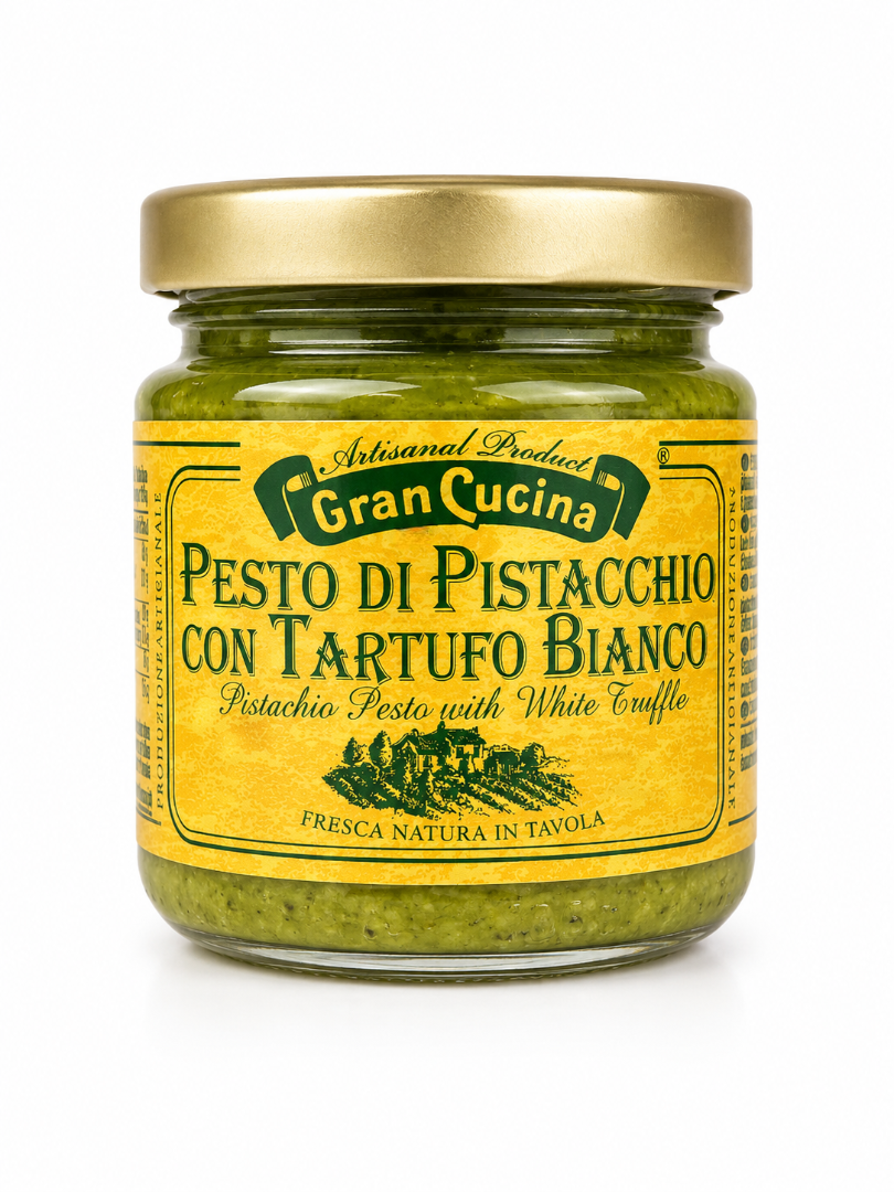 Pistazienpesto mit weißem Trüffel