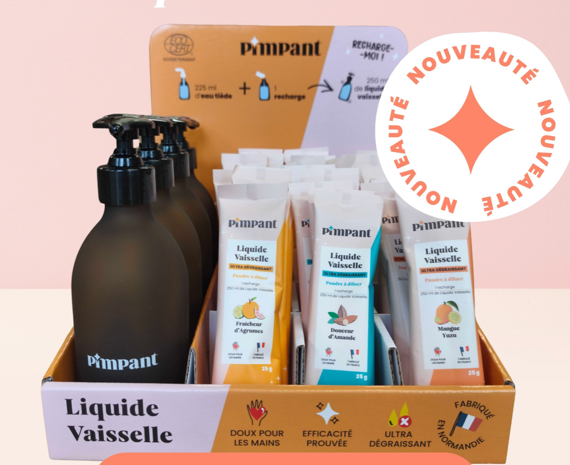 Espositore per detersivo per piatti con 3 fragranze