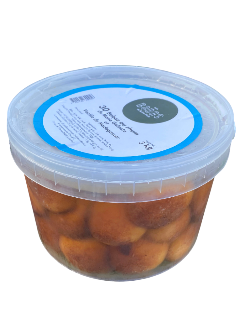 Bucket of 30 Rum and Madagascar Vanilla Babas (3kg)