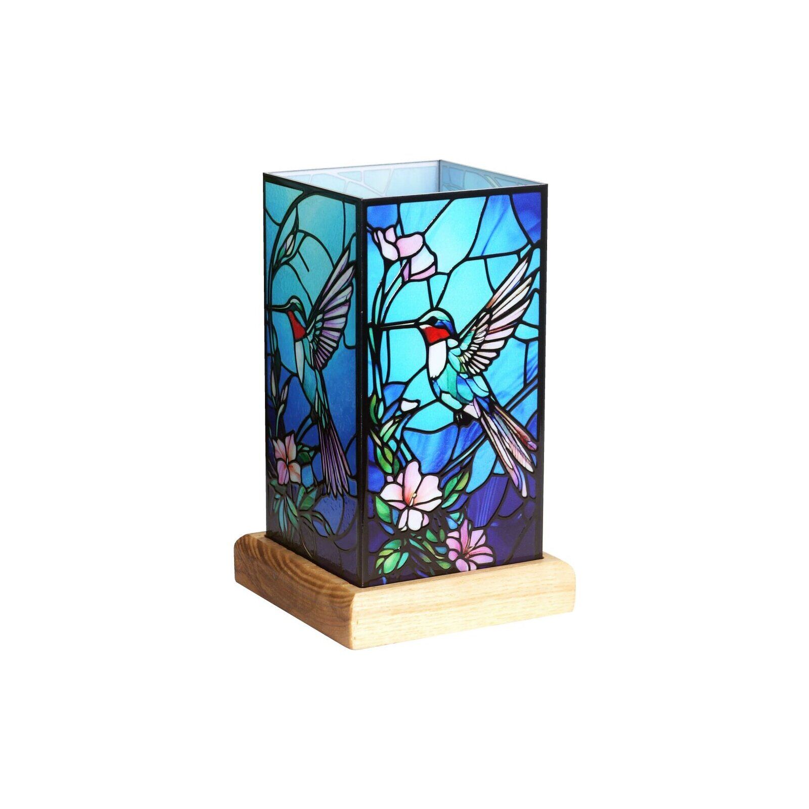LED lighting, Hummingbird on wooden base, Art Light, 25011HB, 10x10x16cm