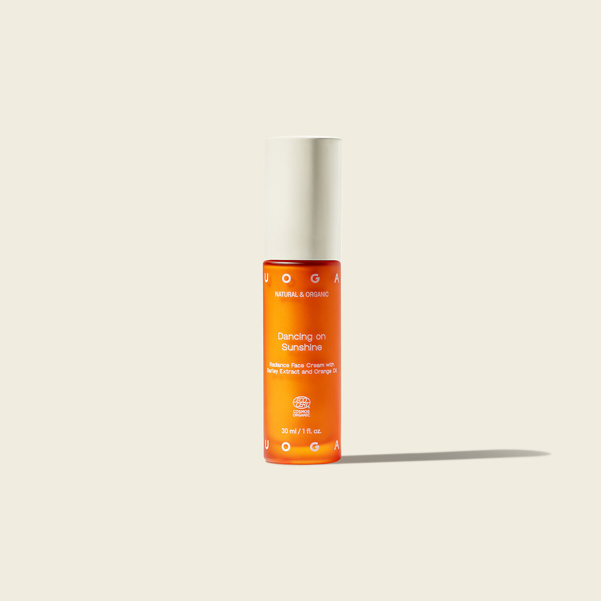 Crema facial iluminadora con extracto de cebada y aceite de naranja, Bailando sobre el sol