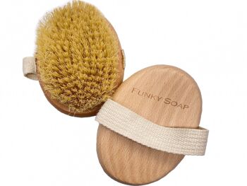 Brosse pour le corps ovale exfoliante végétalienne 3