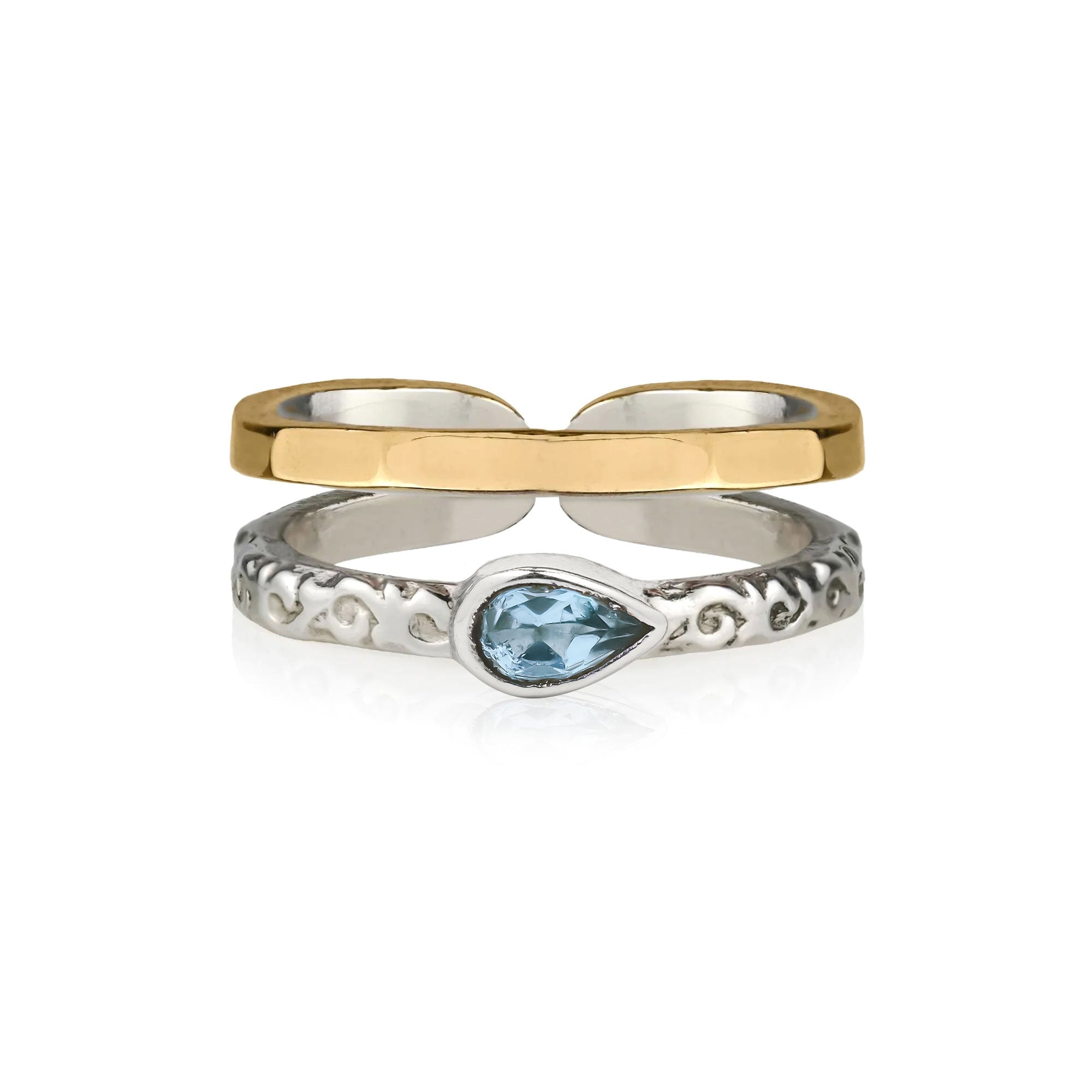 Aura Magic Midi / Toe Ring - Blue Topaz
