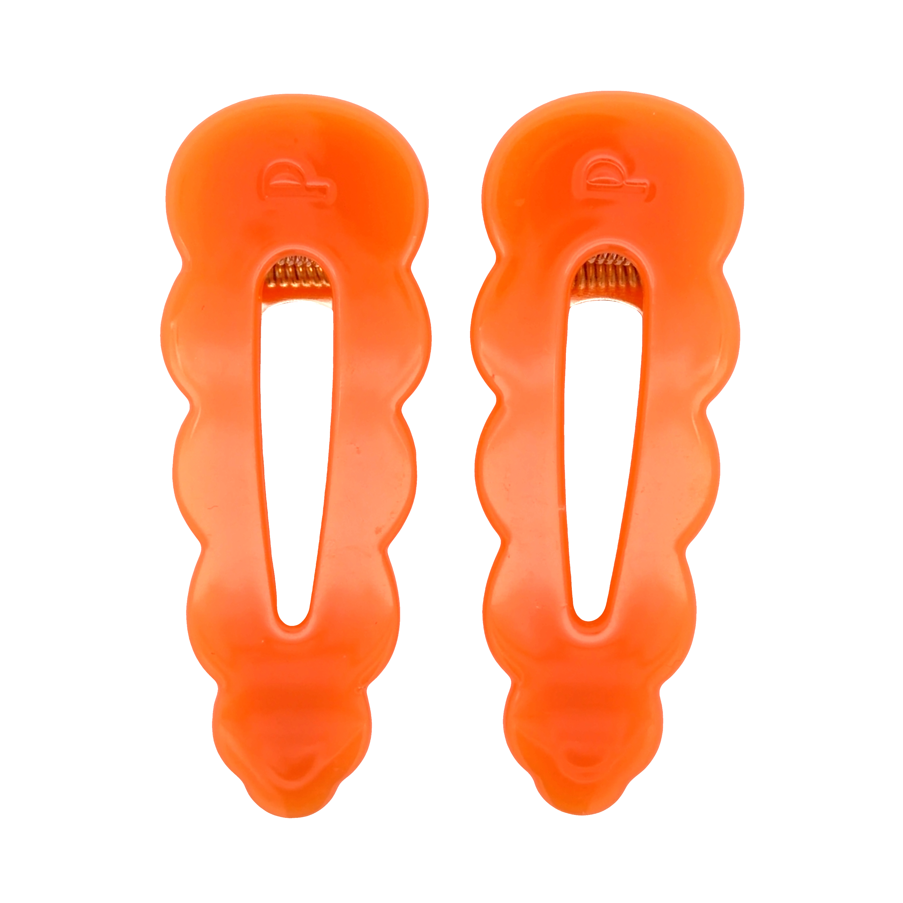 Signature Hair Clips - Orange