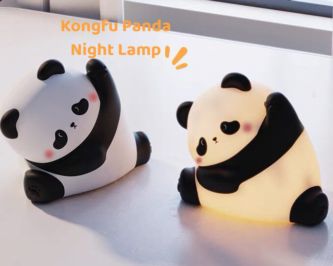 Kungfu Panda Nachtlicht – Weiche Silikon-LED-Lampe für Kinderzimmer und Nachttisch