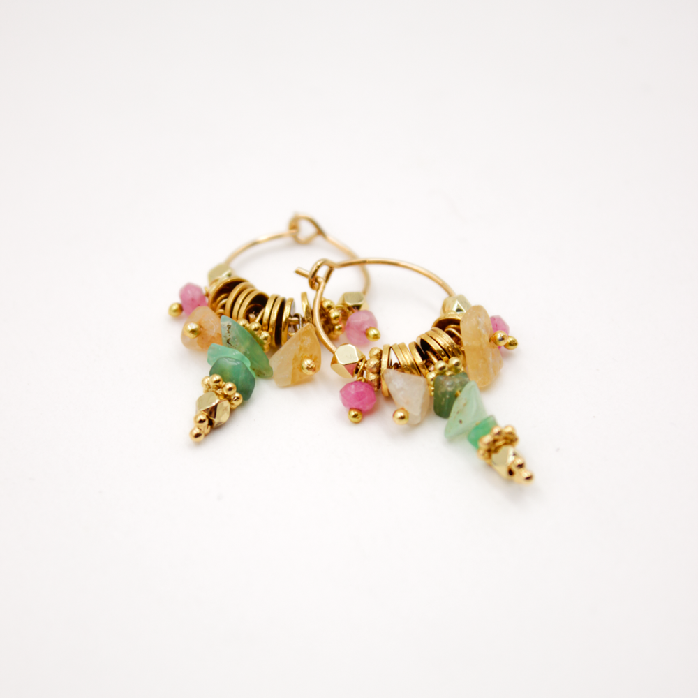 Creole crunch earrings - FRIDA