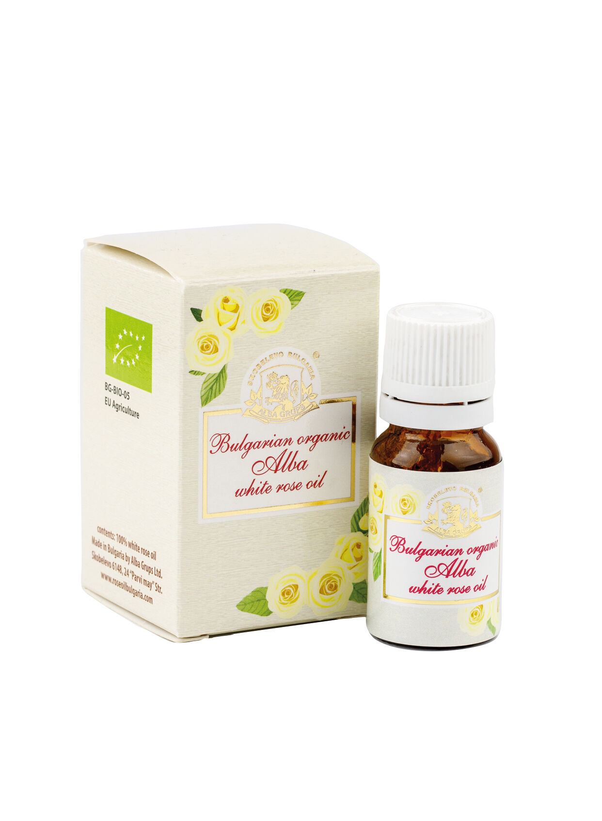 Bulgarian Organic Rose Oil (Rosa Damascena) — 100% Pure & Steam Distilled (5ml)