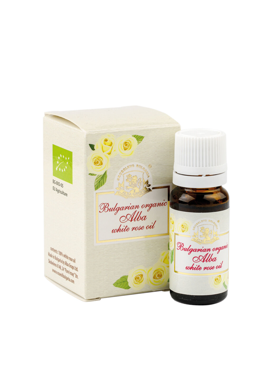 Bulgarian Organic Rose Oil (Rosa Damascena) — 100% Pure & Steam Distilled (10ml)
