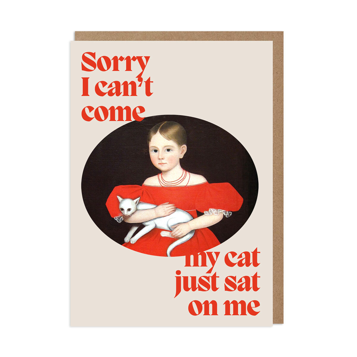 Katze saß auf mir Karte