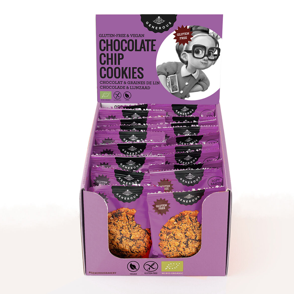 Présentoir Cookies aux pépites de chocolat