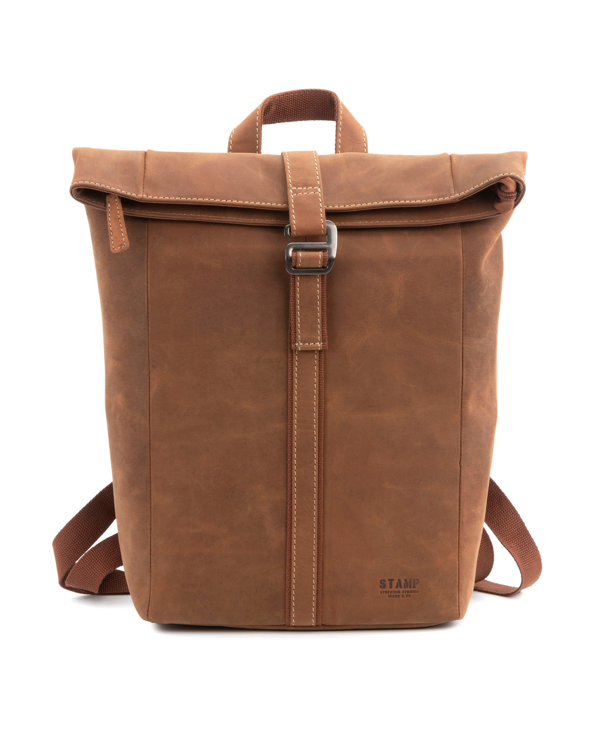 STAMP ST180 rolltop backpack, men's, hunting leather