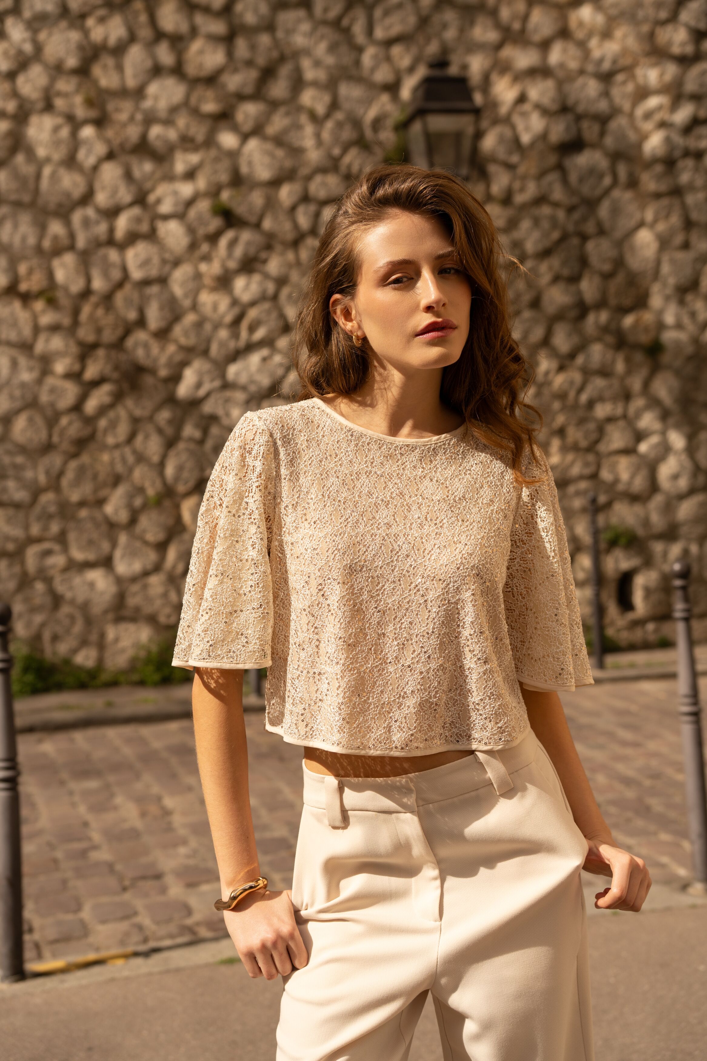 Sequin lace top - CK08583