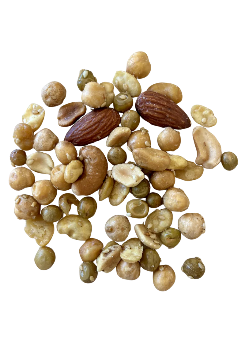 Gourmet Snack Mix - Organic - Chickpeas, green peas, broad beans, cashews, almonds and peanuts, sesame seeds and Guérande salt - 2kg bulk - Gluten-free