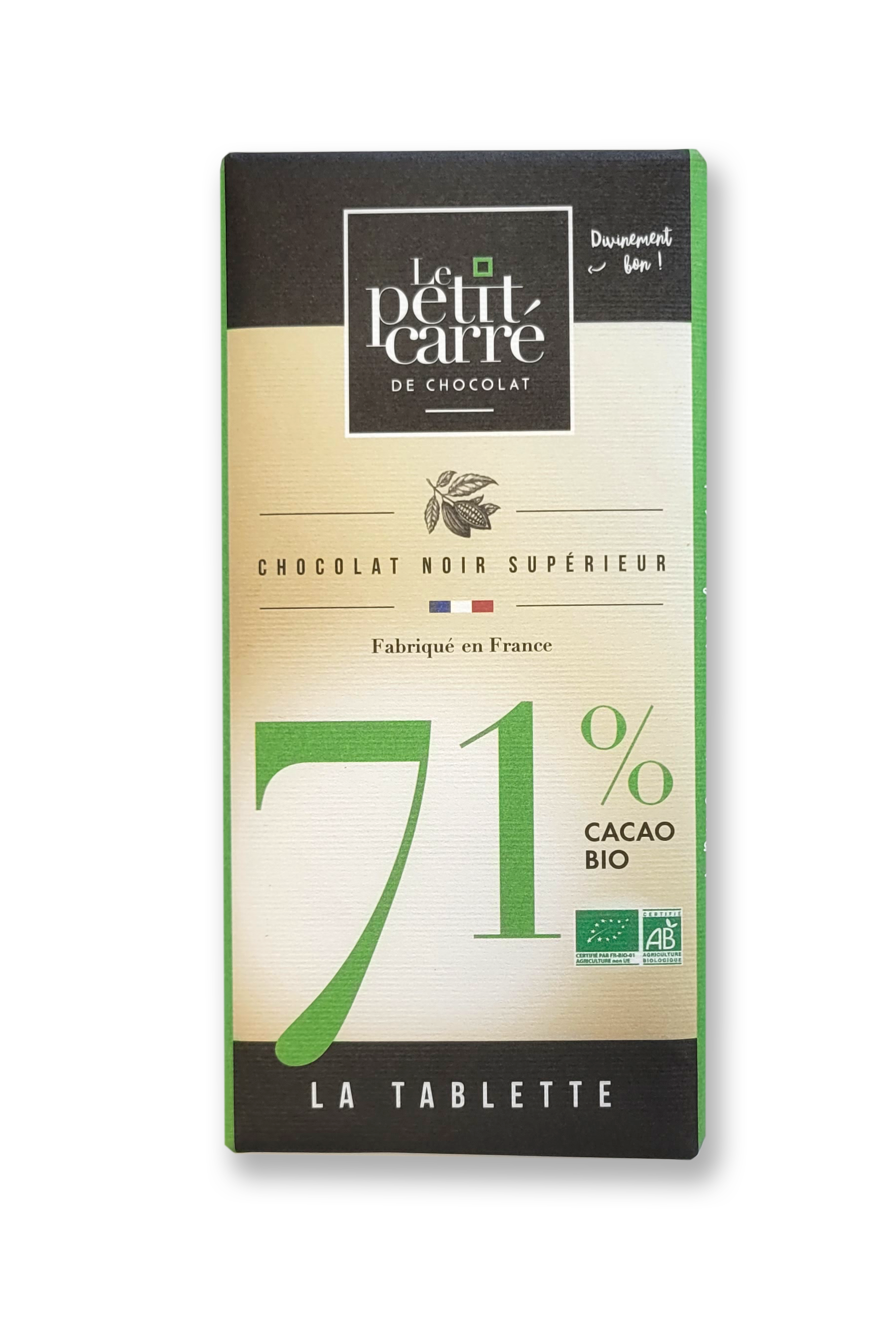 Organic Dark Chocolate 71% - 90g Bar