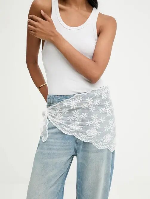 Lace triangle scarf