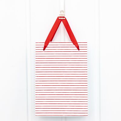 Gift bag: red curled