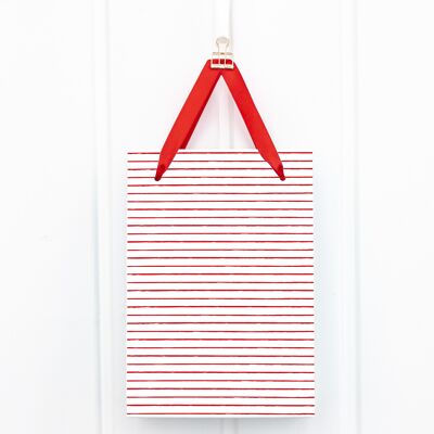 Bolsa de regalo: rojo rizado