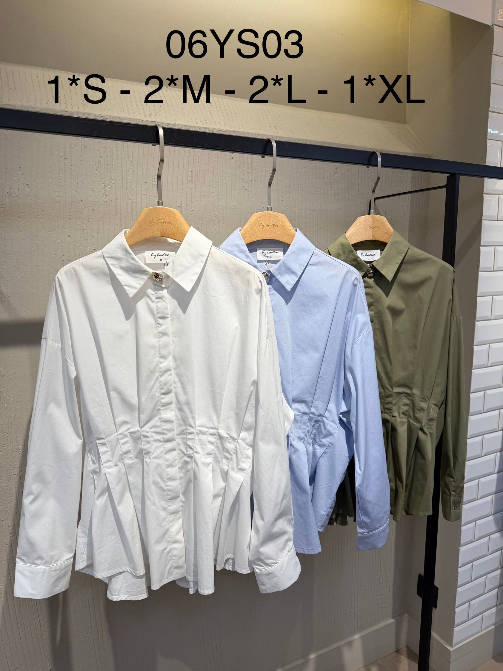 Camisa ajustada de algodón -2