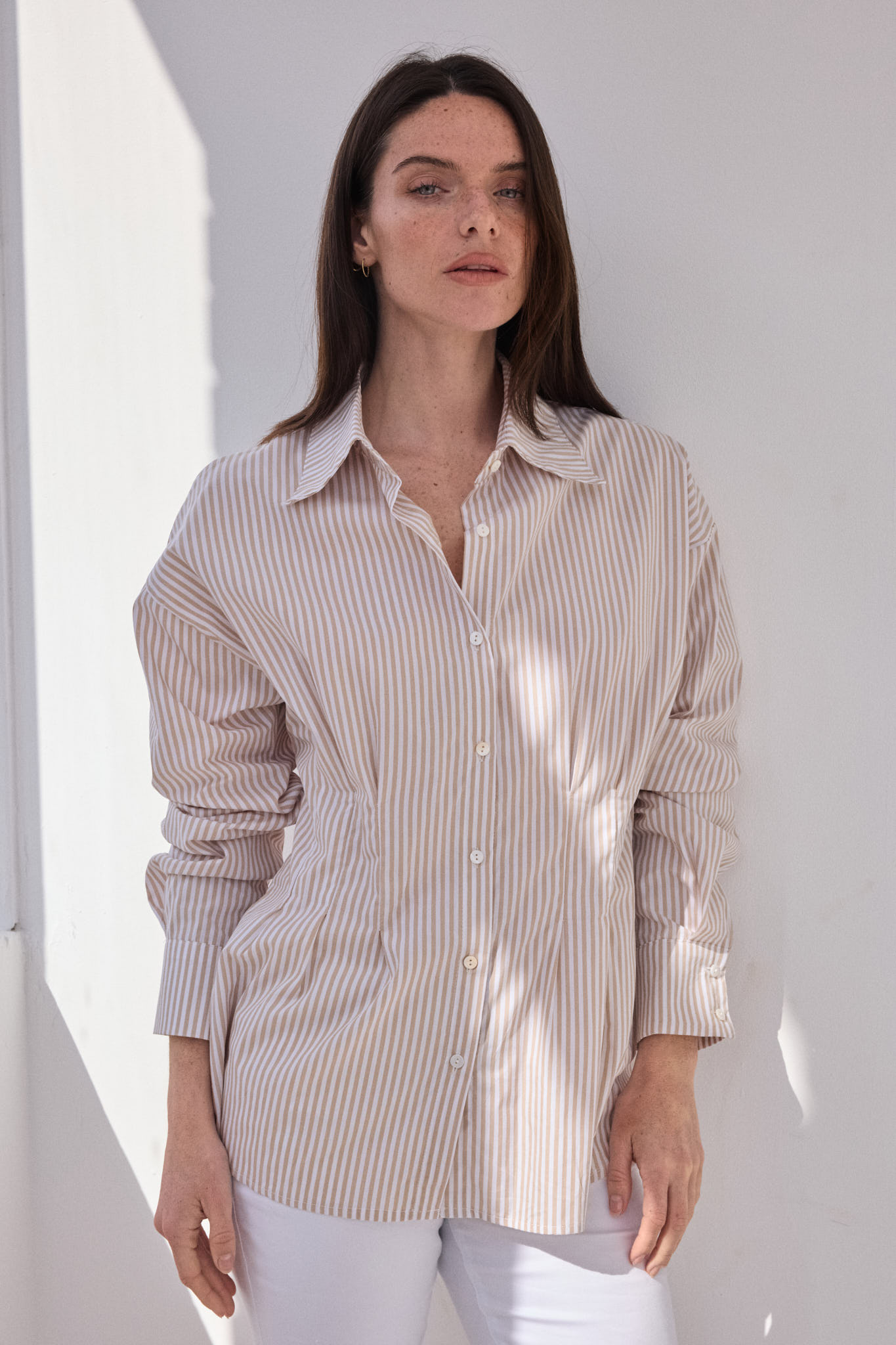 Camisa ajustada a rayas -2