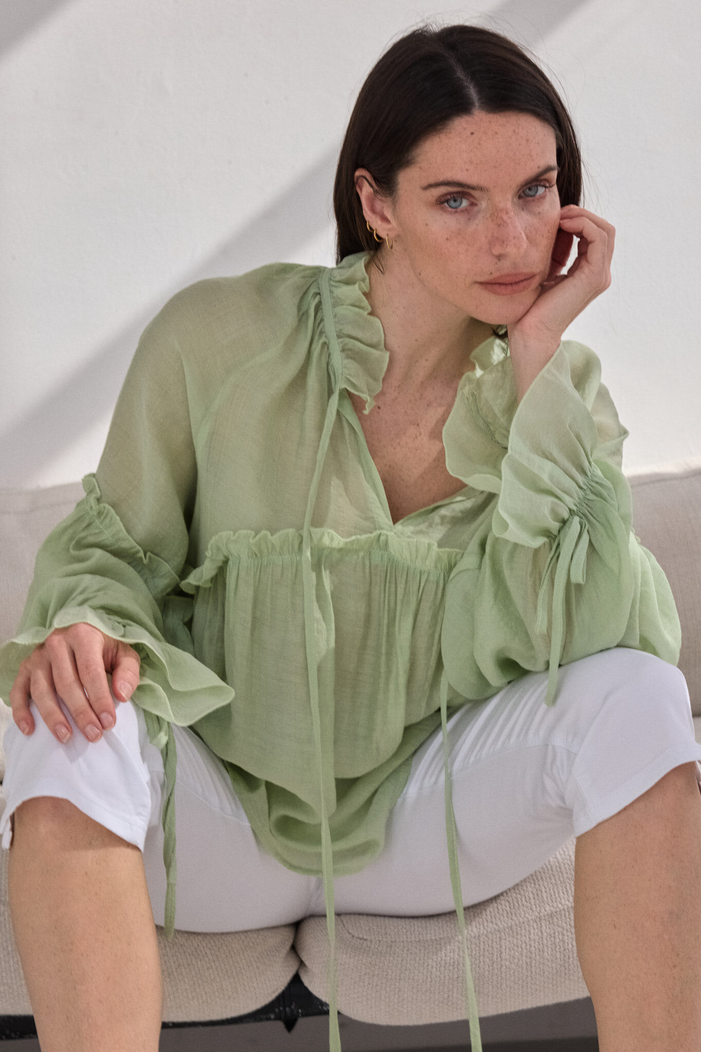 Blusa con volantes -2