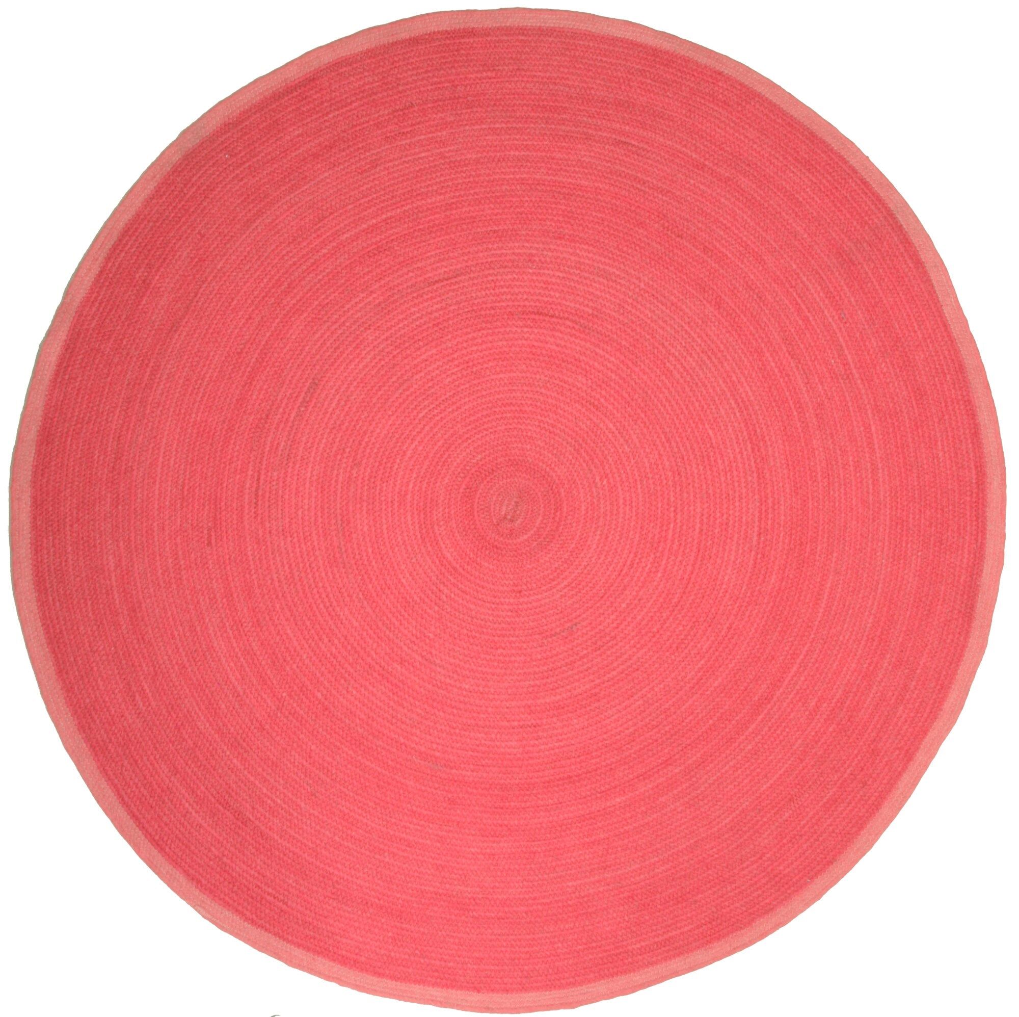 Tapis Laine Paradis Rose - ø140cm