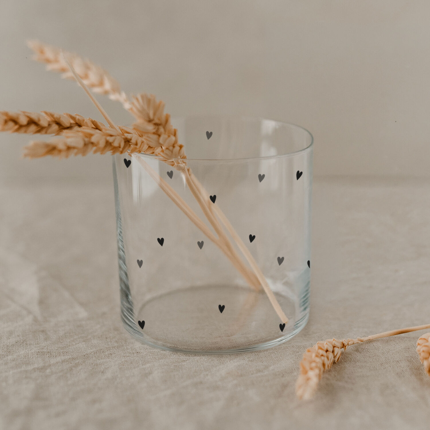 Drinking glass hearts (PU = 4 pcs.) ) 