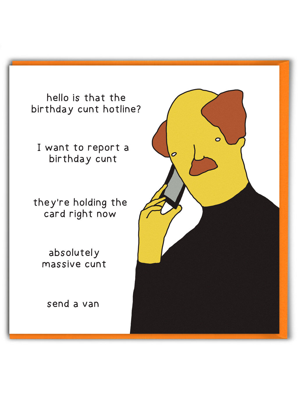 Funny Birthday Card - Birthday Hotline by Otherwhats
