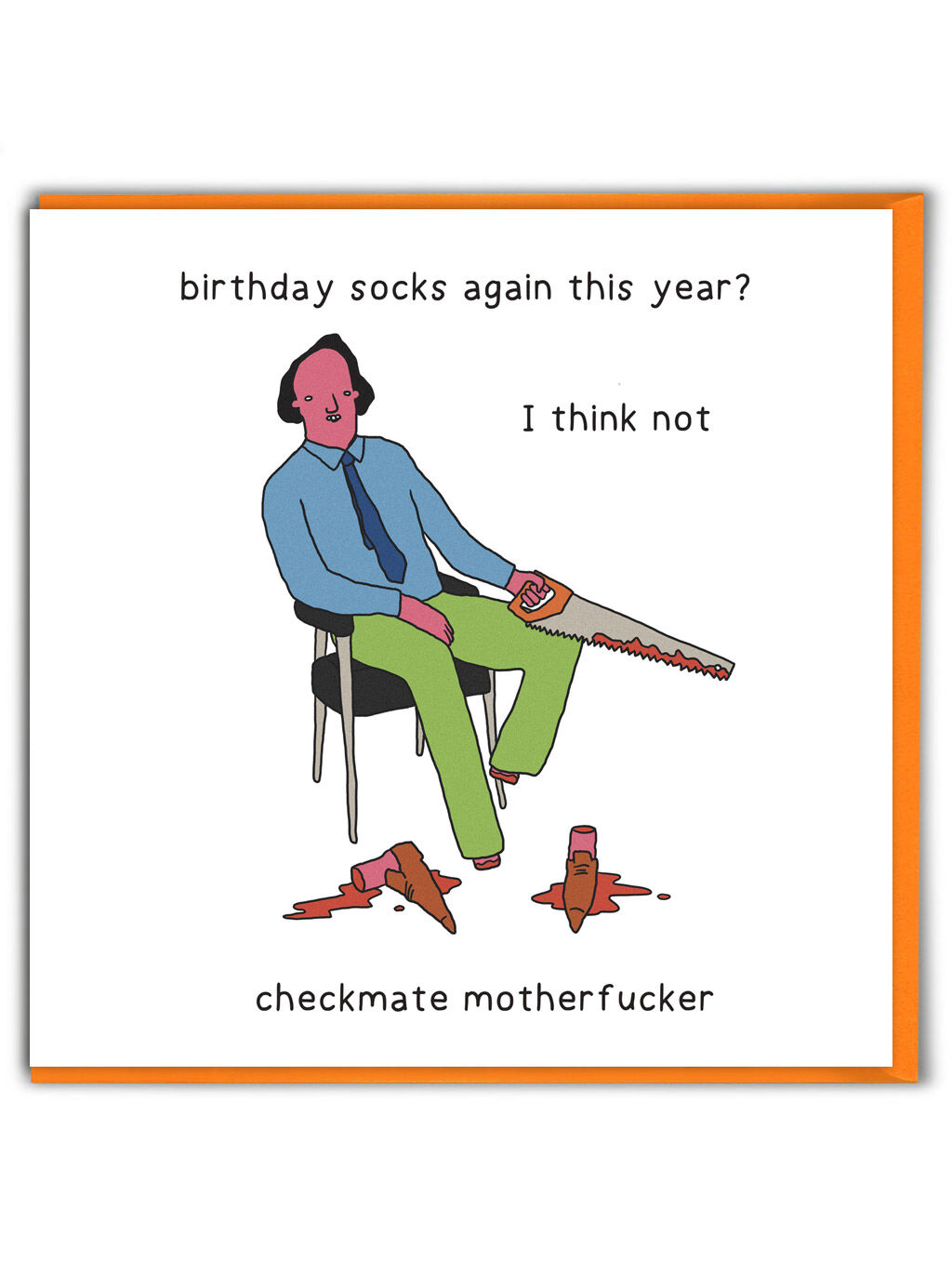 Funny Birthday Card - Birthday Socks Again by Otherwhats