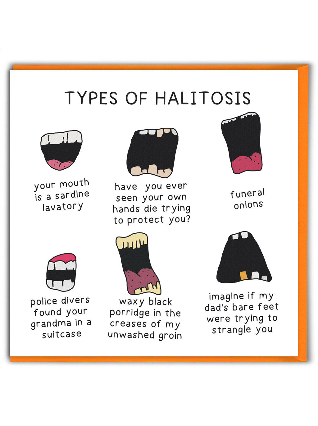 Funny Birthday Card - Halitosis by Otherwhats