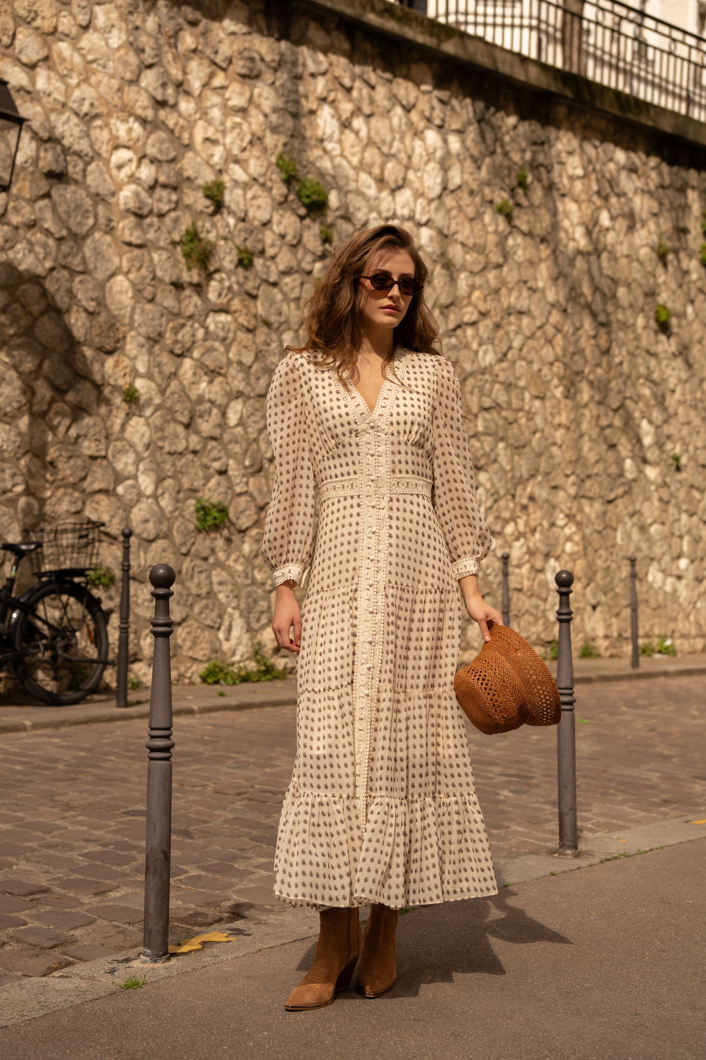 Avril long bohemian print dress - 80957-12