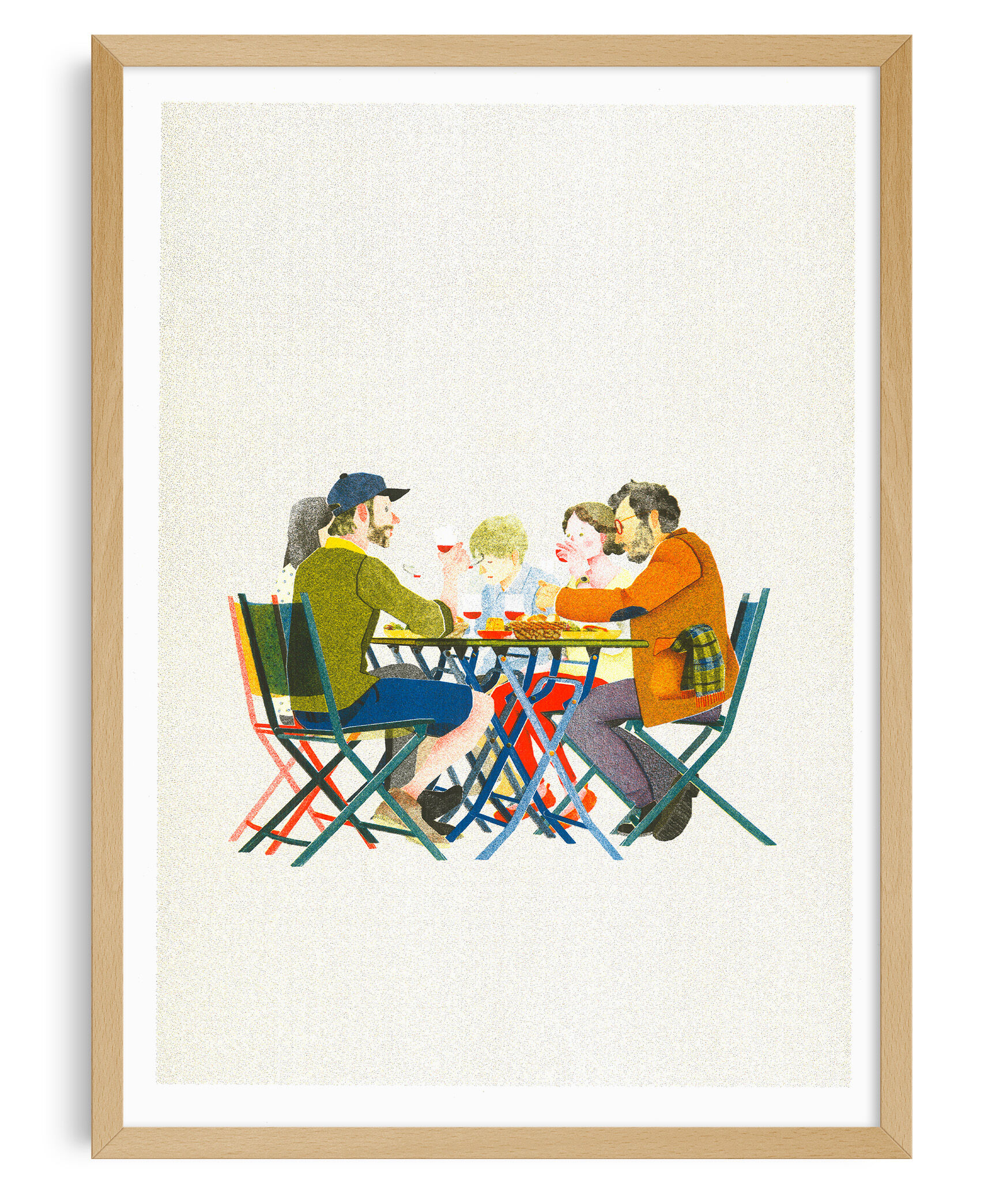 A3 poster - France 365, on the terraces - HifuMiyo