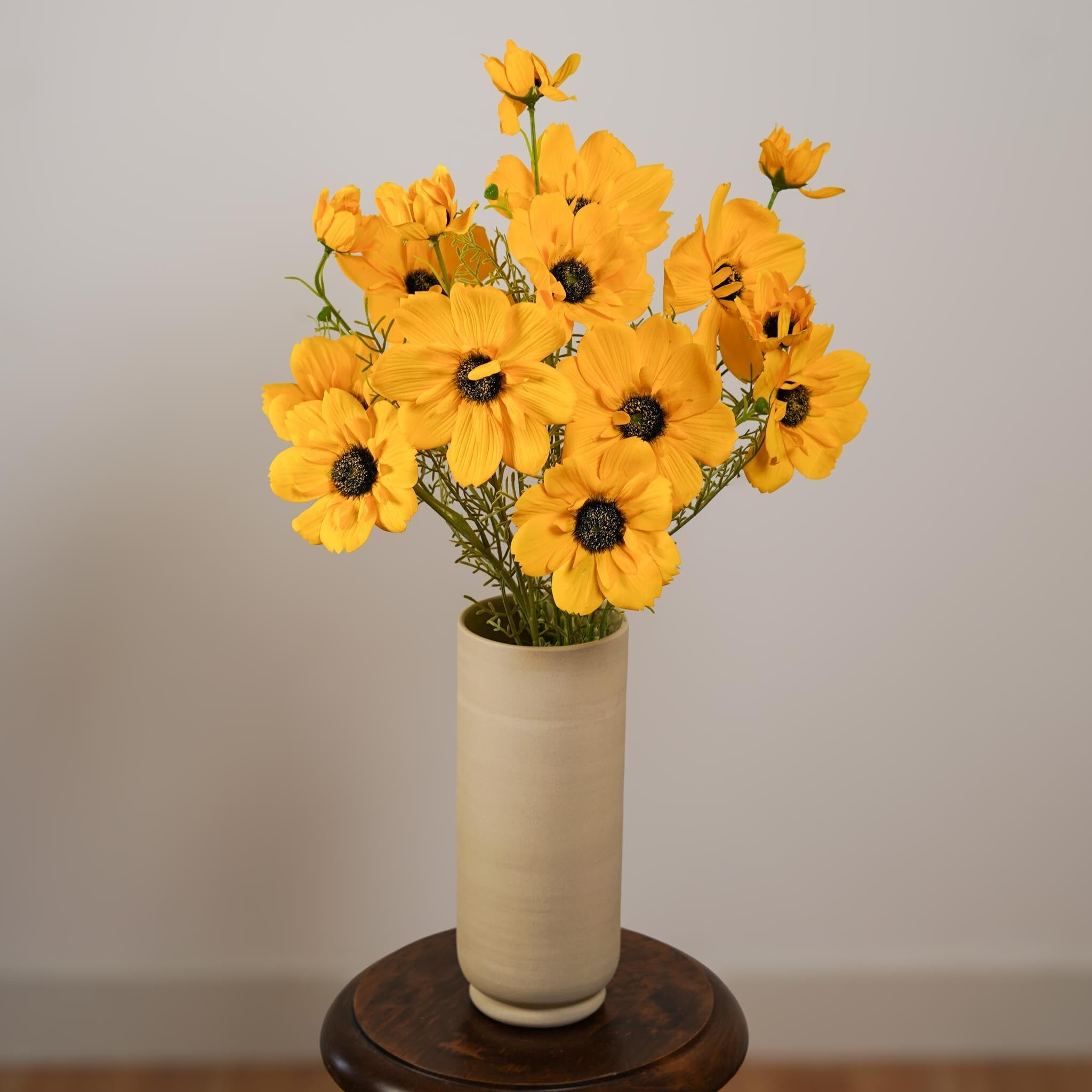 Fiore artificiale di alta qualità - Cosmos giallo