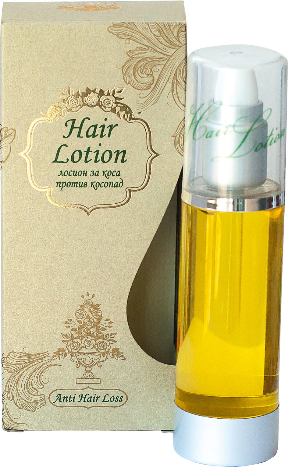 Intensive Anti-Hair Loss Scalp Therapy — Professional Hair Growth Lotion with Rose Oil & Garlic — 50 ml