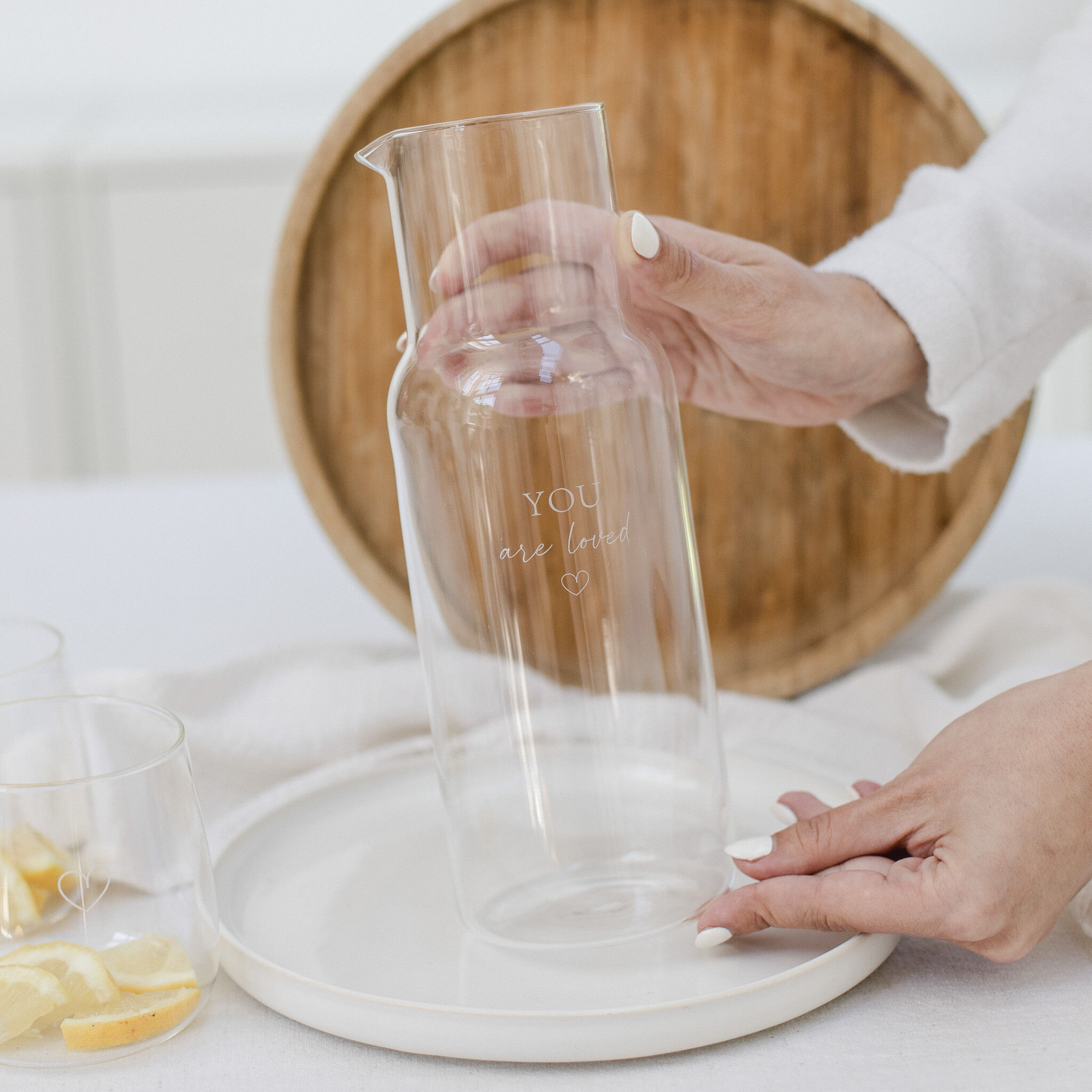 Water carafe "You are loved" 1.2l