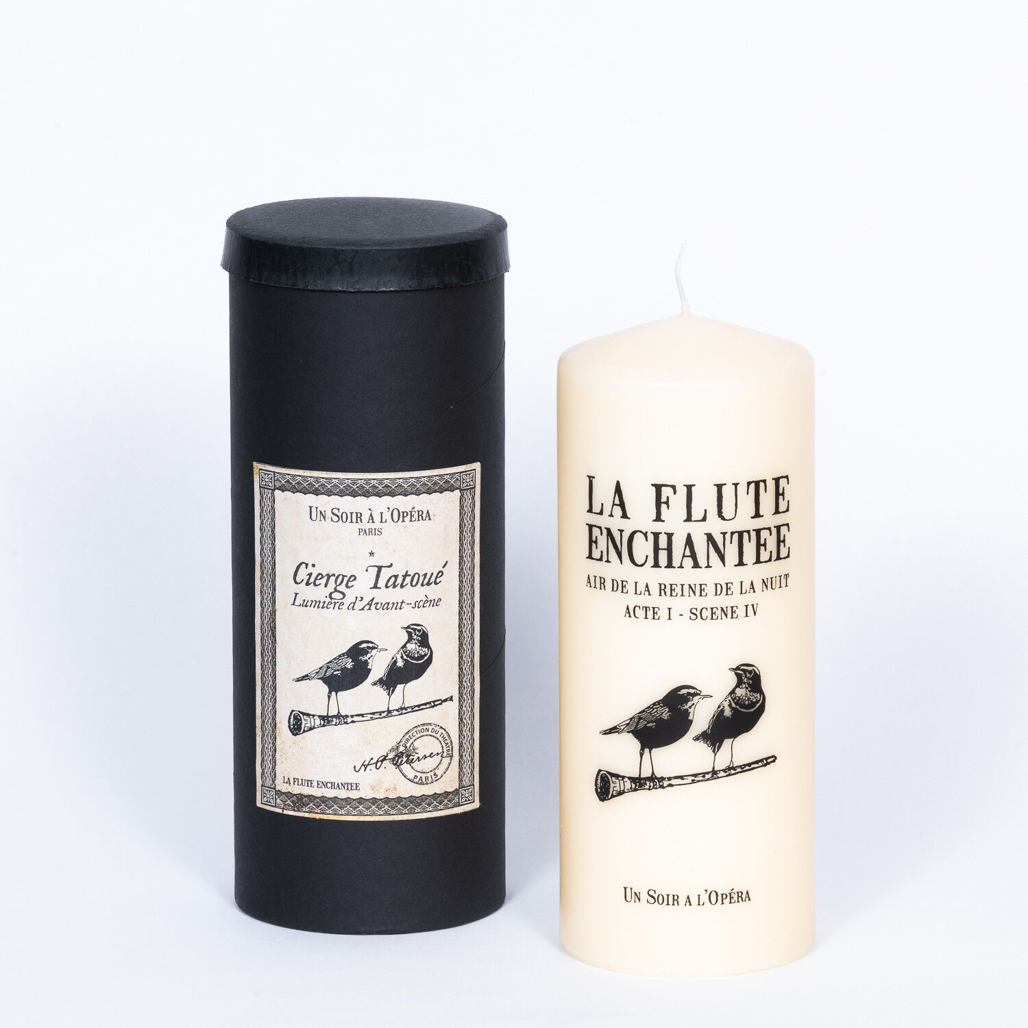 Bougie pilier Décorative - La Flûte Enchantée