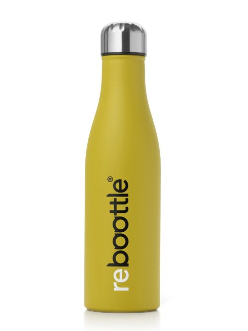 reboottle® · THERMO MOSTAZA - Botella sostenible para beber