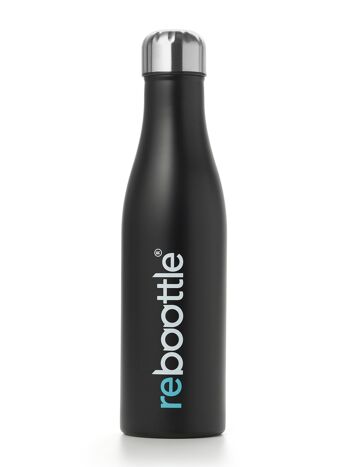 reboottle® · THERMO NEGRA - Botella sostenible para beber 1