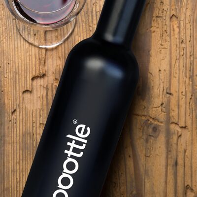 reboottle® 750 ml THERMO BLACK – Flasche für beber sostenible