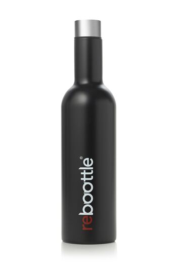reboottle® 750ml THERMO BLACK - Botella para beber sostenible 2